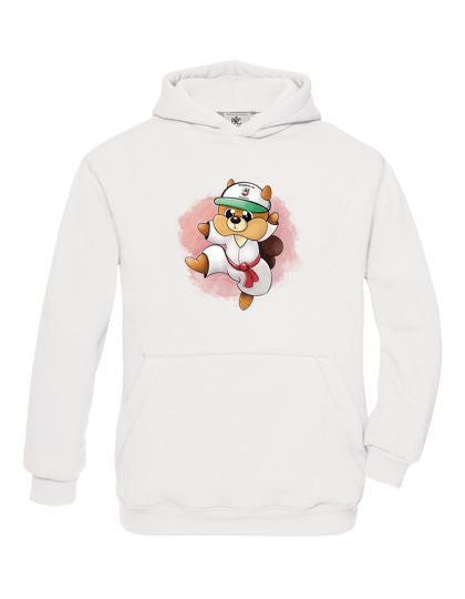 Kapuzenpullover Flip macht Karate