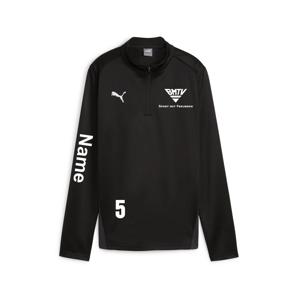 teamGOAL Training 1/4 Zip Top Wmn Schwarz