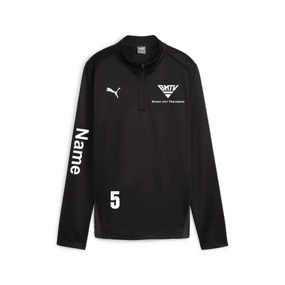 teamGOAL Training 1/4 Zip Top Wmn Schwarz