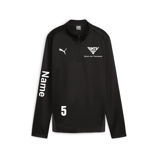 teamGOAL Training 1/4 Zip Top Wmn Schwarz