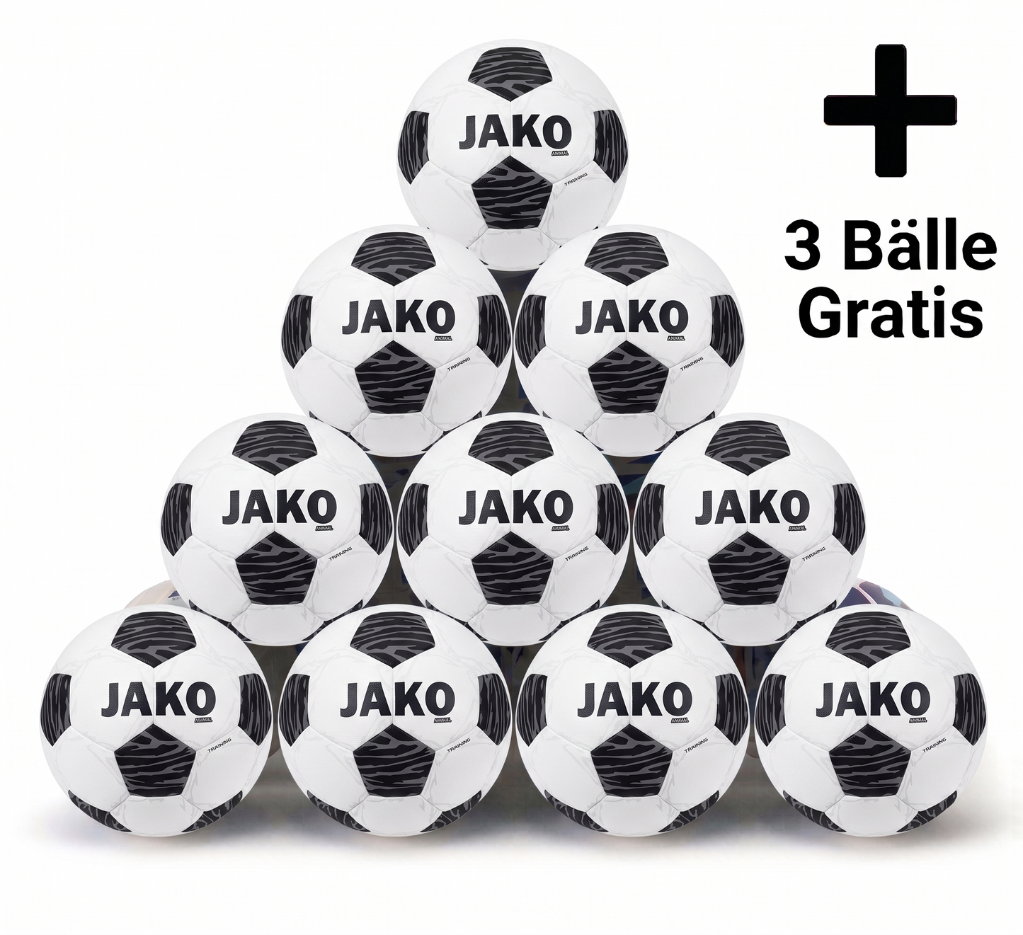 10er Ballpaket Trainingsball Animal + 3 Bälle gratis