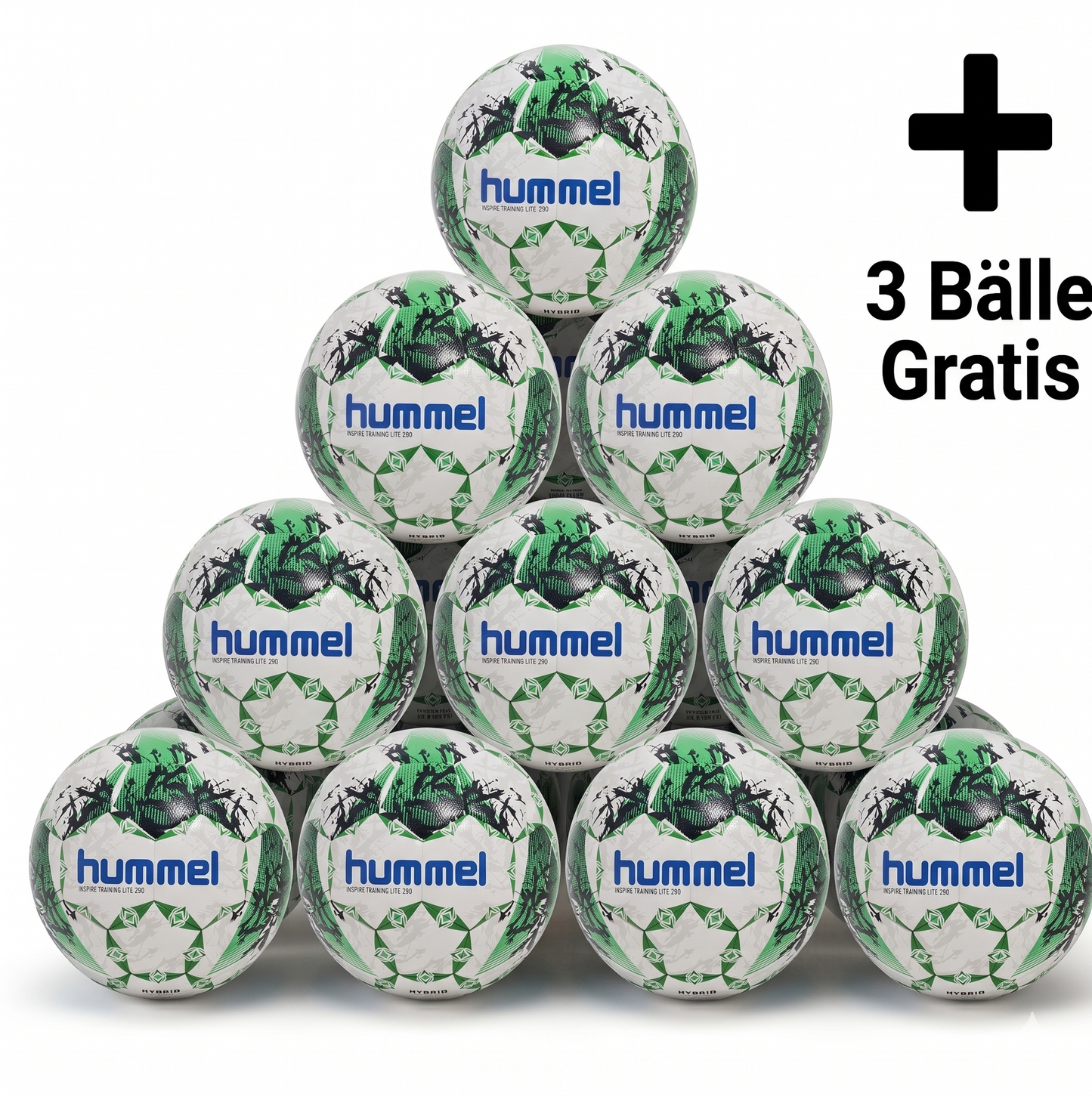 10er Ballpaket hmlINSPIRE TRAINING LITE 290 FB + 3 Bälle gratis