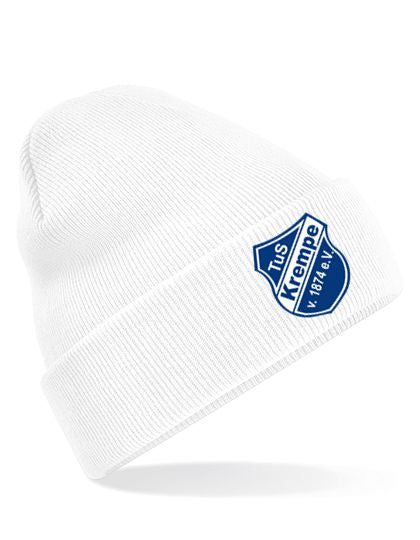 Original Cuffed Beanie - TuS Krempe Stickwappen - White
