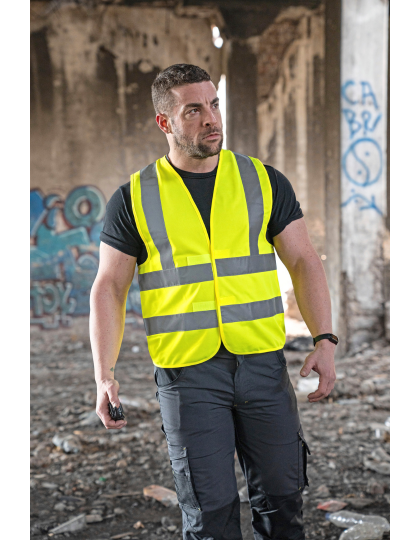 Hi-Vis Safety Vest With 4 Reflective Stripes Hannover